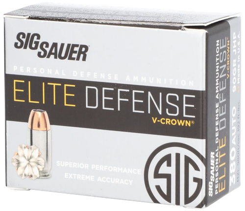 Sig Sauer Elite Defense 380ACP 90gr V-Crown
