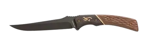 Browning Hunter Trail Knife 4.50" Fixed Trailing Drop Point Blade Black - 3220394