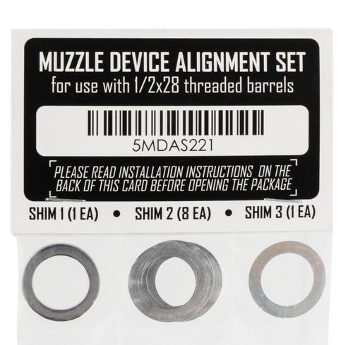 Rugged Suppressor Shim Kit for 1/2"-28 tpi