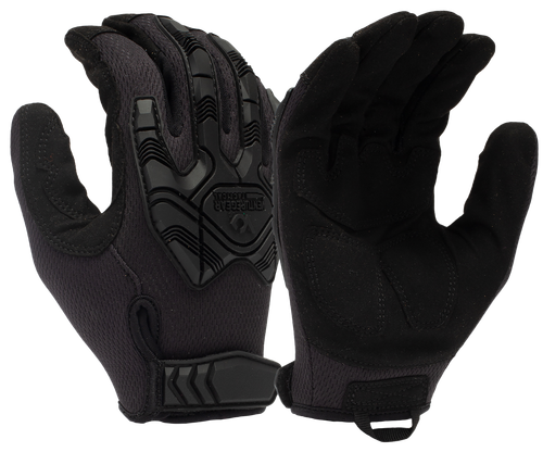 Pyramex Impact Operator Heavy-Duty Black Synthetic Leather XL Hook & Loop