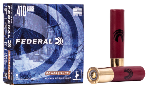 Federal Power-Shok Shotshell 410Gauge 2.50" 1/4oz RifledSlug