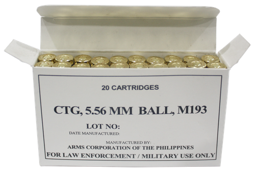 Armscor Precision M193 5.56 NATO Ammo 55gr FMJ 20 Rounds - 50174