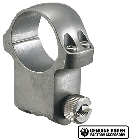 Ruger 6KTG Scope Ring Silver 1" Extra