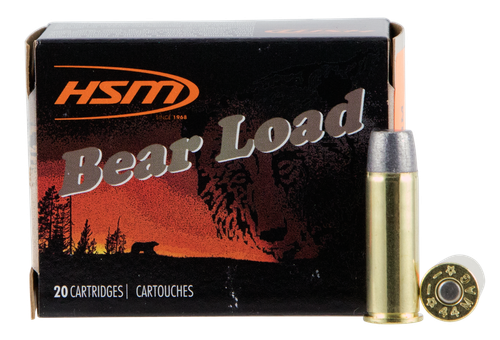 HSM Bear Load 44 Rem Magazine 305 gr Wide Flat Nose 20 Per Box/ 20 Case