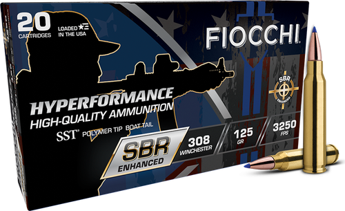 Fiocchi Hyperformance Super Shock Tip 308 Win Ammo 125gr 20 Rounds - 308SBRA