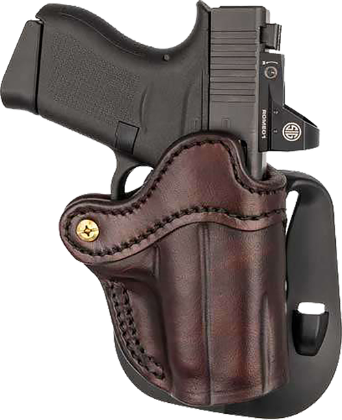 1791 Gunleather Optics Ready Paddle Holster C OWB Signature Brown Leather Fits 2.50-3" Barrel Right Hand