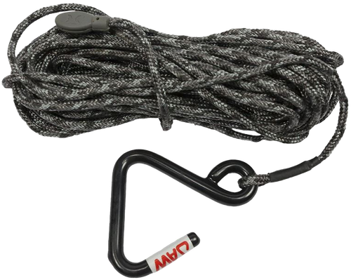 Hawk Jaw Hook Hoist Rope Black 35' Long