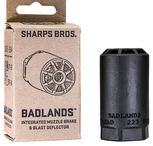 Sharps Bros Badlands Muzzle Brake/Blast Deflector, Heat