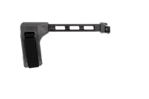 SB Tactical Side Folding Black with Hinge 9.25" OAL & Strap for AR-15 1913 - FS1913A01SB