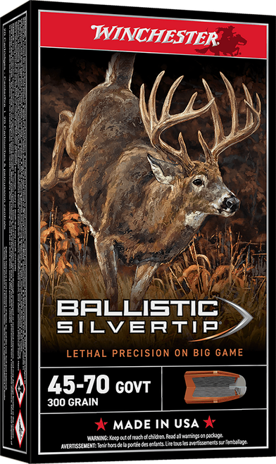 Winchester Ammo Ballistic Silvertip 45-70Gov 300gr Rapid