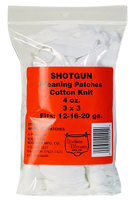 Southern Bloomer Cleaning Patches 12/16/20 Gauge Shotgun Cotton 85/Bag