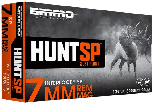 Ammo Inc Hunt 7mm 139gr Soft Point 20 Rounds - 7MM139SPA20