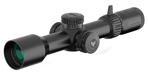 Swampfox Warhawk Black 5-25x56 34mm Tube Sharpshooter MOA Reticle - TWK525563M