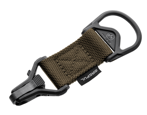 Magpul MAG516-COY MS1/MS3 Sling Adapter with Coyote Melonite Finish Polymer Hardware Nylon 1.25" Webbing & Two to One-Point Design for AR-15 M4 M16