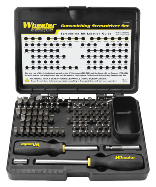 Wheeler Deluxe Gunsmithing Screwdriver Set 89 Pieces