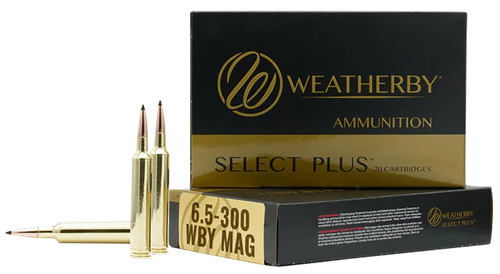 Weatherby Select Plus 6.5-300 Wby Mag Ammo 127gr Barnes LRX Lead Free 20 Rounds - B653127LRX