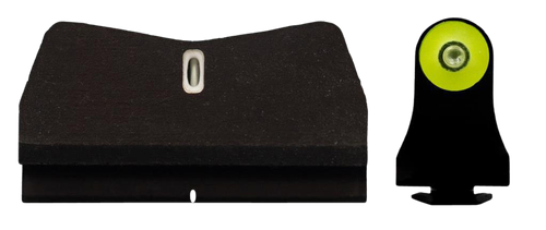 XS Sights DXT2 Big Dot Night fits Glock Black | Green Tritium Yellow Outline Front Sight White Bar Rear