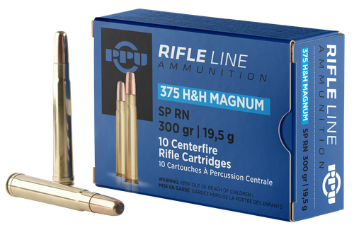 PPU Standard Rifle 375H&HMag 300gr Soft Point Round Nose 10 Per Box/20 Case