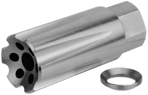 TacFire Linear Compensator Stainless Steel with 1/2"-28 tpi Threads 2.05" OAL & 0.87" Diameter for 5.56x45mm NATO AR-15