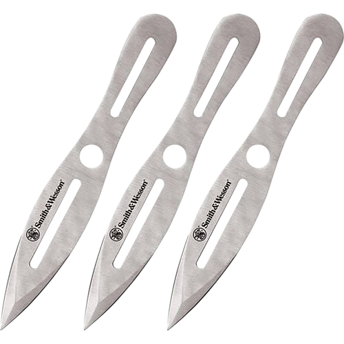 SW Bullseye Throwing 5" Fixed Dual Edge Spear Point Plain 2 Cr13 MoV Blade - SWTK10CP