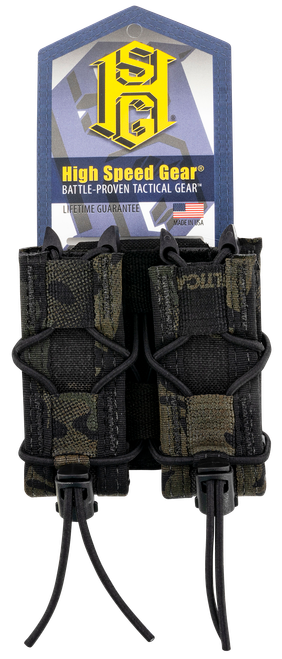 High Speed Gear Taco Mag Pouch Double MultiCam Black Nylon Belt Belts 2.25" Wide Fits Pistol