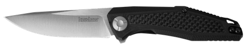 Kershaw Atmos 3" Folding Drop Point Plain Satin 8 Cr13 MoV Blade Black /G10 - 4037