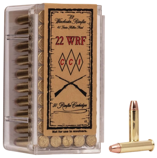 CCI Specialty WRF Rimfire 22WRF 45gr Jacketed Hollow Point 50 Rounds - 0069