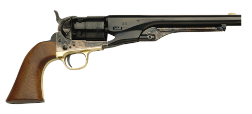 Traditions 1860 Army Break Open 44 Cal #11 Percussion 8" 6 Shot Color Case Hardened Frame Blued Barrel & Cylinder Walnut Grip