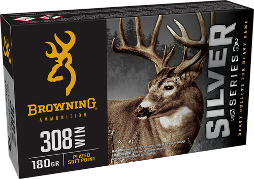 Browning Ammo Silver 308Win 180gr Plated Soft