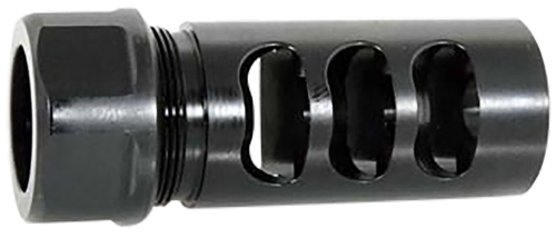 American Precision Arms Gen 2 Little Bastard Self Timing Brake Black Nitride Stainless Steel with 5/8"-24 tpi Threads 2.22" OAL & 1" Diameter for 30 Cal Rifle