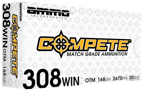 Ammo Inc Compete 308 Win Ammo 168gr BTHP 20 Rounds - 308168BTHPA20