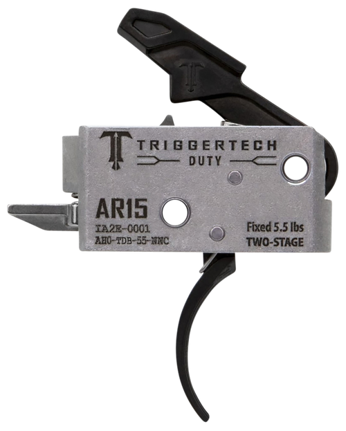 TriggerTech Duty Mil-Spec Two-Stage Curved 5.5 lb Draw Weight Fits AR-15 - AH0TDB55NNC