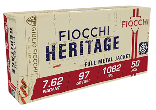 Fiocchi Heritage 7.62x38mmRNagant 97gr Full Metal Jacket