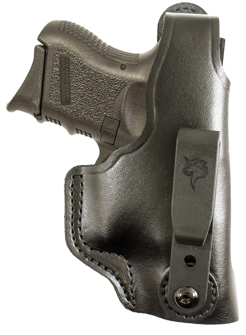 DeSantis Dual Carry II IWB/OWB Black Leather Belt Clip Fits Glock 19 - 033BAB6Z0