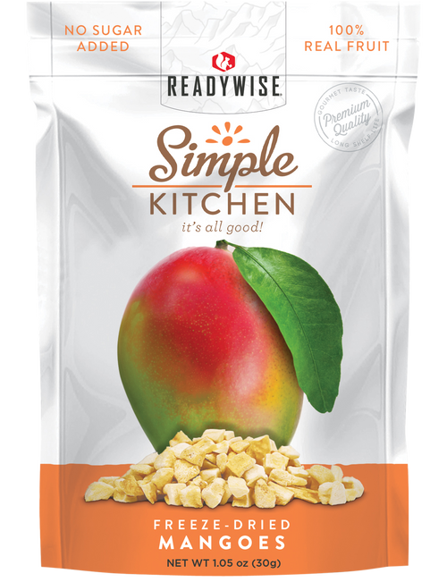 ReadyWise Simple Kitchen Freeze Dried Fruit Mango