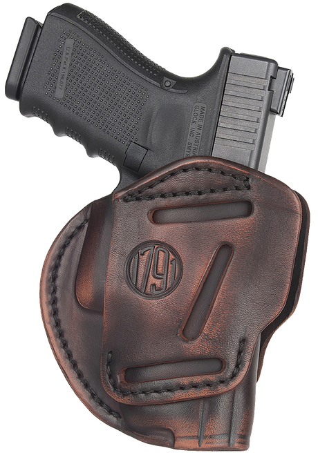 1791 Gunleather 3-Way IWB/OWB Size 05 Vintage Belt Loop Fits Glock 17 HK VP9 - 3WH5VTGA