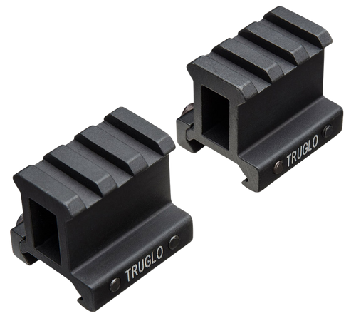 TruGlo Picatinny Riser Mount Matte Black Anodized