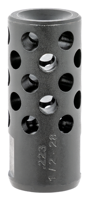 Ruger Radial Ported Muzzle Brake Black Oxide Steel 1/2"x28 Threads 1.75" OAL .75" Diameter 5.56 NATO