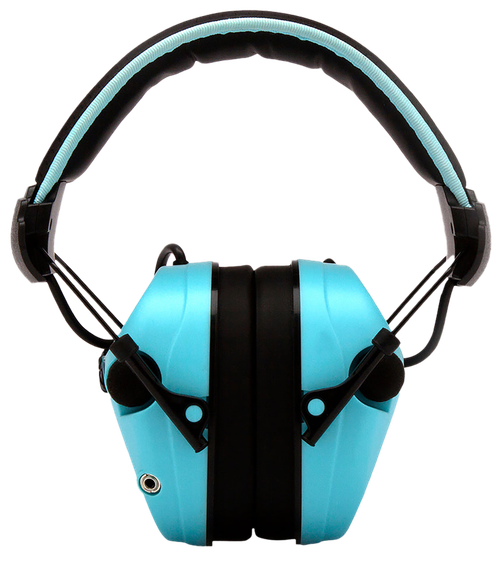 Pyramex Venture Gear Sentinel Muff Polymer 26 dB Over the Head Powder Blue/Black Adult 1 Pair