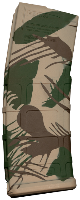 Weapon Works PMAG Gen M2 MOE AR/M4 Rhodesian Brushstroke 30rd Magazine - 228045