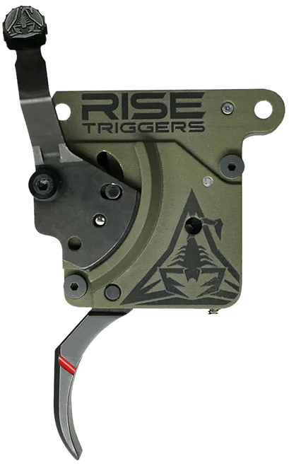 Rise Armament Reliant Trigger Black/Green Curved