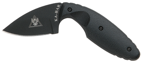 Ka-Bar TDI Law Enforcement 2.31" Fixed Drop Point Plain Black AUS-8A Stainless Blade Zytel Handle Includes Belt Clip/Sheath