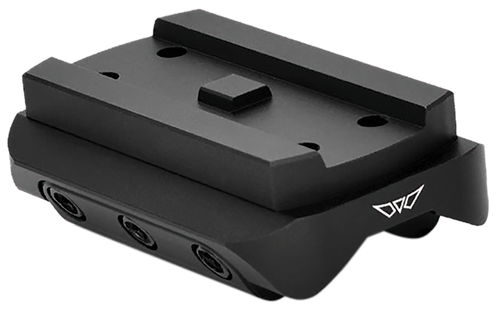 Warne Mini Red Dot Mount Shotgun Rib Black Aluminum Fits Holosun/Sig Romeo5/Vortex Crossfire/Aimpoint Micro H1-H2/ T1-T2