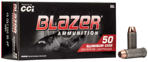 CCI Blazer Handgun 45Colt 200gr Jacketed Hollow Point 50 Per Box/20 Case
