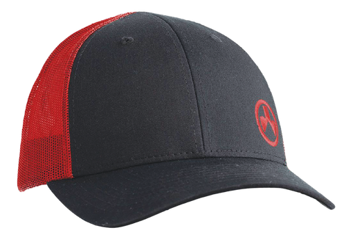 Magpul Icon Trucker Hat Black/Red Adjustable Snapback M/L Structured - MAG1106003