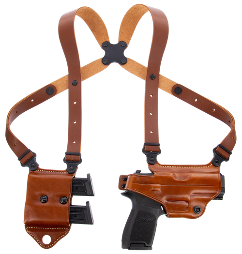 Galco Miami Classic II Shoulder System Fits Chest Up To 56" Tan Harness Sig P320 - MCII820