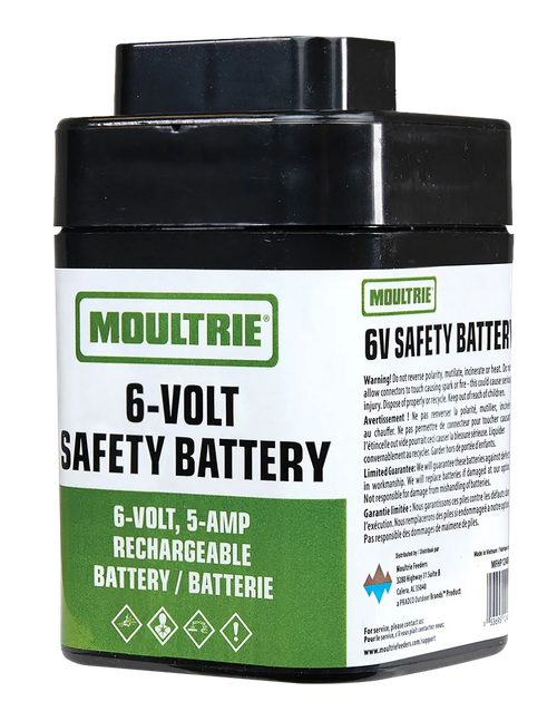 Moultrie 6V Rechargeable Safety Battery Black Compatible