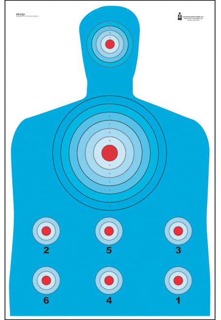 Action Target Qualification High Visibility Fluorescent Silhouette