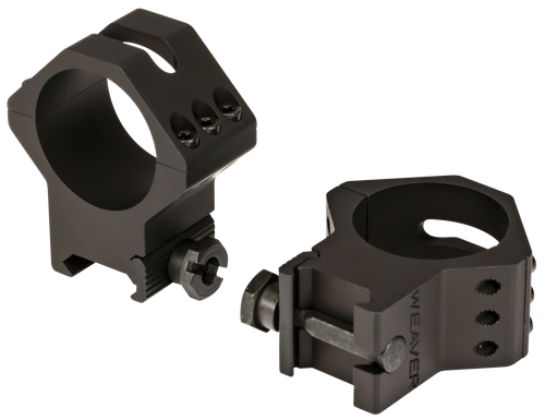 Weaver Mounts Six-Hole Picatinny Rings Matte Black 34mm High - 99684