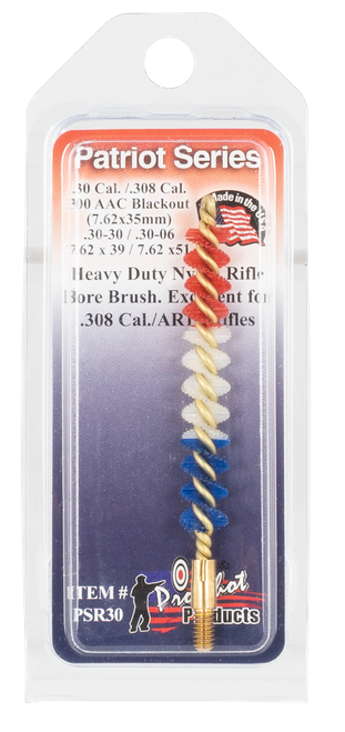 Pro-Shot Patriot Series Bore Brush .30/ .308/ .300 Blackout/ 7.62mm Cal Rifle - PSR30
